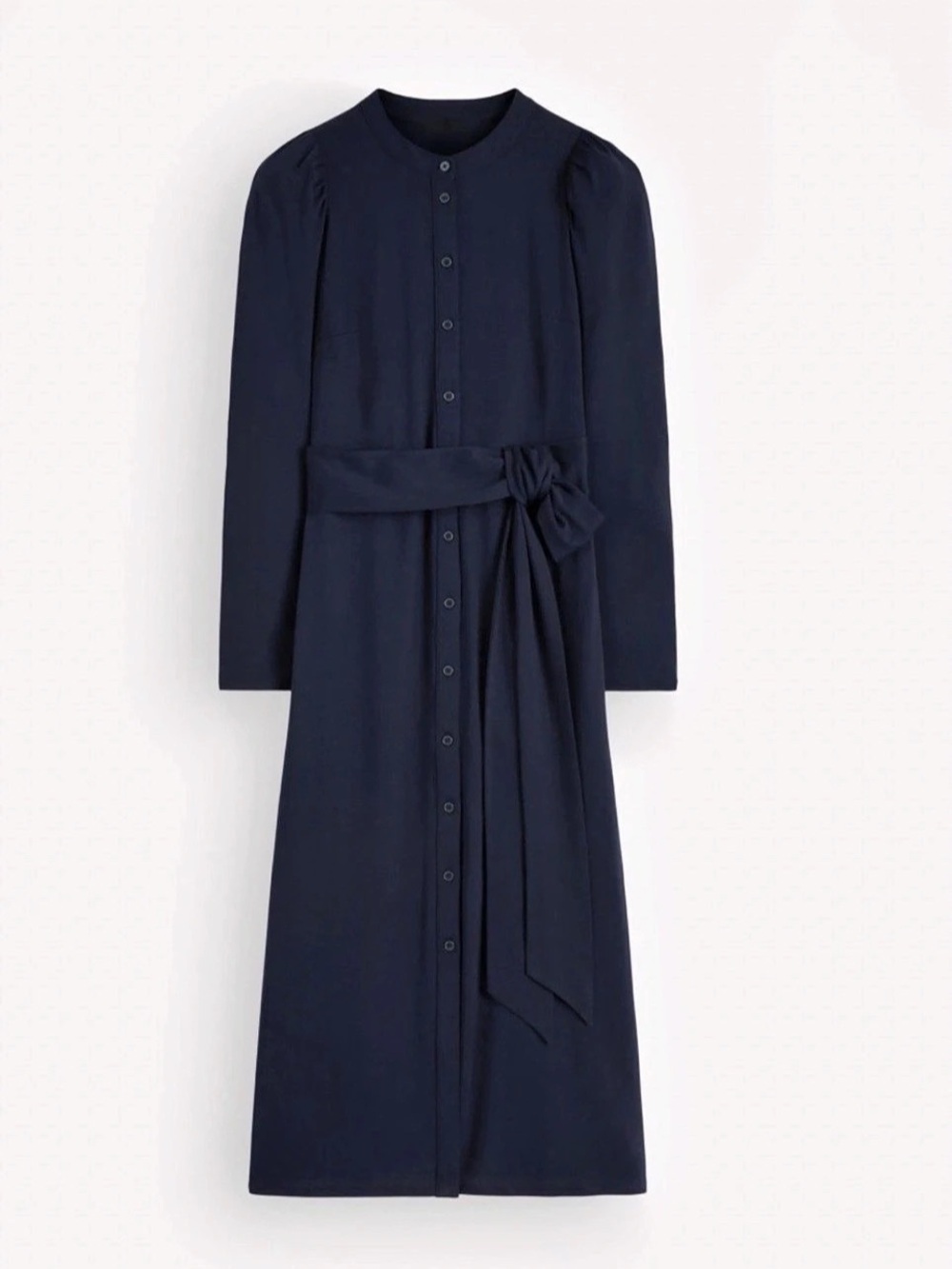 NWOT Boden Honor Column Jersey Shirt Dress Blue Size 6